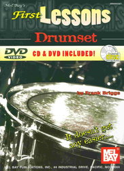 MEL BAY PUBLICATIONS FIRST LESSONS - DRUMSET + CD&DVD