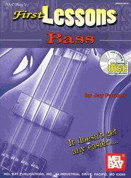 MEL BAY PUBLICATIONS FIRST LESSONS - BASS GUITAR + CD