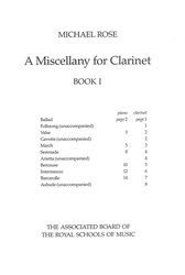 A Miscellany for Clarinet 1 / klarinet a klavír