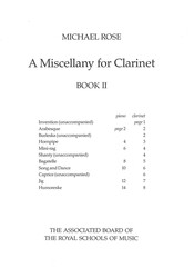 A Miscellany for Clarinet 2 / klarinet a klavír