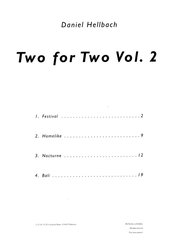 Hellbach: TWO FOR TWO 2 + CD / 2 klavíry 4 ruce