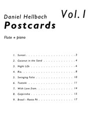 Hellbach: Postcards 1 + CD / příčná flétna a klavír