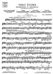 Jeanjean: Etudes Progressives &amp; Melodiques 3 / 20 náročnějších progresivních a melodických etud pro klarinet