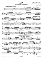Bozza: Aria / klarinet a klavír