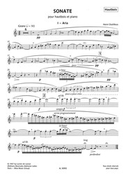 Dutilleux: Sonate / hoboj a klavír