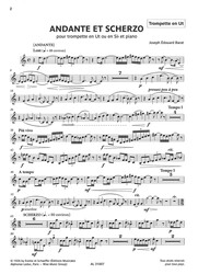 Barat: Andante et Scherzo / trumpeta (C/Bb) a klavír