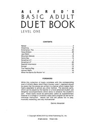 Alfred&apos;s Basic Adult - Duet Book 1 / 1 klavír 4 ruce