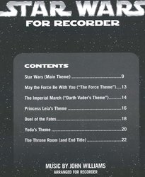 STAR WARS for Recorder / filmové melodie ve velmi jednoduché úpravě pro zobcovou flétnu