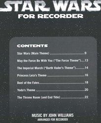 STAR WARS for Recorder / filmové melodie ve velmi jednoduché úpravě pro zobcovou flétnu