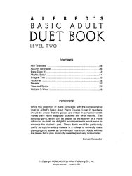 Alfred´s Basic Adult - Duet Book 2 / 1 klavír 4 ruce