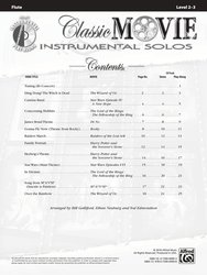 Classic Movie - Instrumental Solos + CD / příčná flétna - filmové hity