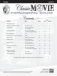 Classic Movie - Instrumental Solos + CD / trumpeta (trubka) - filmové hity