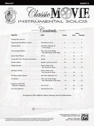Classic Movie - Instrumental Solos + CD / lesní roh - filmové hity