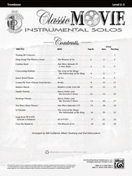 Classic Movie - Instrumental Solos + CD / trombon (pozoun) - filmové hity