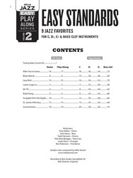 Alfred Jazz Easy Play Along Series 2 -  Easy Standards + CD / sólový sešit