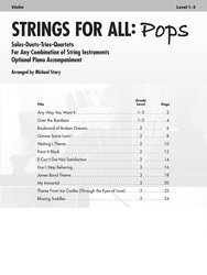 Strings for All: Pops / housle - solo, duet, trio, kvartet