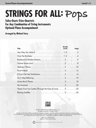 Strings for All: Pops / klavírní doprovod (partitura)