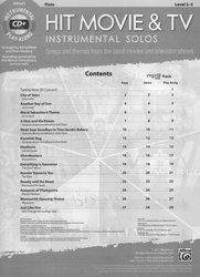 Hit Movie &amp; TV Instrumental Solos + CD / příčná flétna a klavír (PDF)