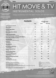 Hit Movie &amp; TV Instrumental Solos + CD / housle a klavír (PDF)
