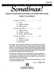 Sonatinas! 2 by Dennis Alexander / sonatiny pro mírně až středně pokročilé klavíristy
