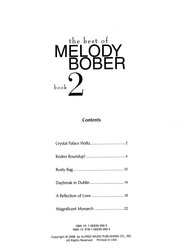 The Best of Melody Bober 2 /  šest skladeb pro klavír