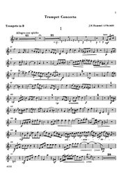 Hummel: CONCERTO in Eb dur (Major) / trumpeta a klavír