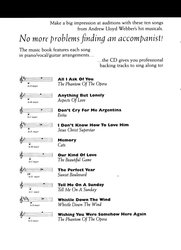 Audition Songbook:  Andrew Lloyd Webber + CD / edice pro zpěvačky
