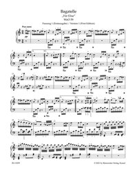 Beethoven: Bagatelle in A minor - Fur Elise (Pro Elišku) - urtext / klavír