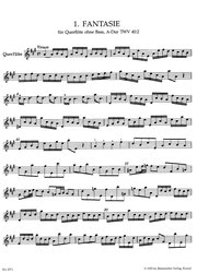 Telemann: Twelve Fantasias for Flute without Bass  TWV 40:2-13 / příčná flétna sólo