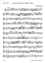 Sammartini: Sonata B-dur / dvě altové zobcové flétny a klavír (basso continuo)