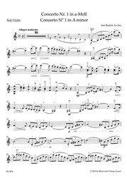 Accolay: Concerto Nr.1 in A-moll / housle a klavír