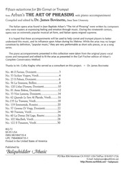 Arban: The Art of Phrasing (15 Selections) / trumpeta (kornet) a klavír