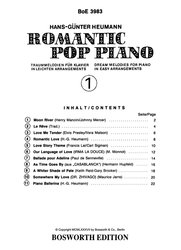 Romantic Pop Piano 1 / klavír - snadné aranžmá