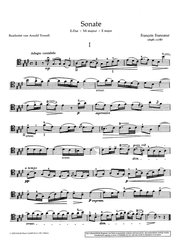 Francoeur: Sonata E major (E-Dur) / violoncello a klavír
