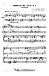 WHEN I FALL IN LOVE / SATB