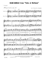 Offenbach: BARCAROLLE (z opery Hoffmannovy povídky) / dvě příčné flétny a klavír