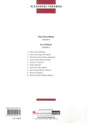 Tansman: Pour les enfants (Pro děti) 4 / klavír