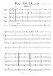 Four Old Dances for Recorder Quartet / čtyři staré tance pro kvartet zobcových fléten (SATB)