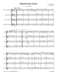 Purcell: Westminster Suite / saxofonový kvartet (SATB)