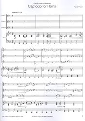 Capriccio for Horns / skladba pro tři lesní rohy a klavír