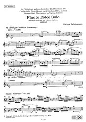 FLAUTO DOLCE SOLO / sedm skladeb pro sólovou altovou zobcovou flétnu