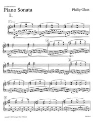 Glass, Philip: Piano Sonata / klavír