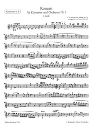 Weber: Clarinet Concerto No.1 in F minor op.73 (urtext) / klarinet a klavír