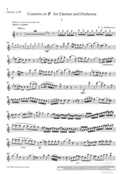 Hoffmeister: Concerto in Bb major (B dur) / klarinet a klavír