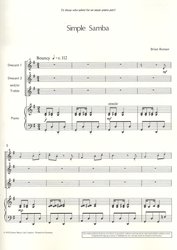 SIMPLE SAMBA by Brian Bonsor / dvě zobcové flétny a klavíra