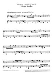 Bach: 16 Little Pieces / skladby pro dvě kytary