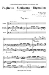 Bozza: Fughette-Sicilienne-Rigaudon / hoboj, klarinet a fagot