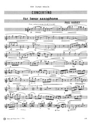 Harvey: Concertino / tenorový saxofon a klavír