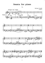 Michael Kocáb: Sonata for piano + CD / klavír