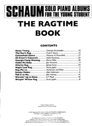 Schaum Solo Piano Album: THE RAGTIME BOOK / snadné skladby pro klavír